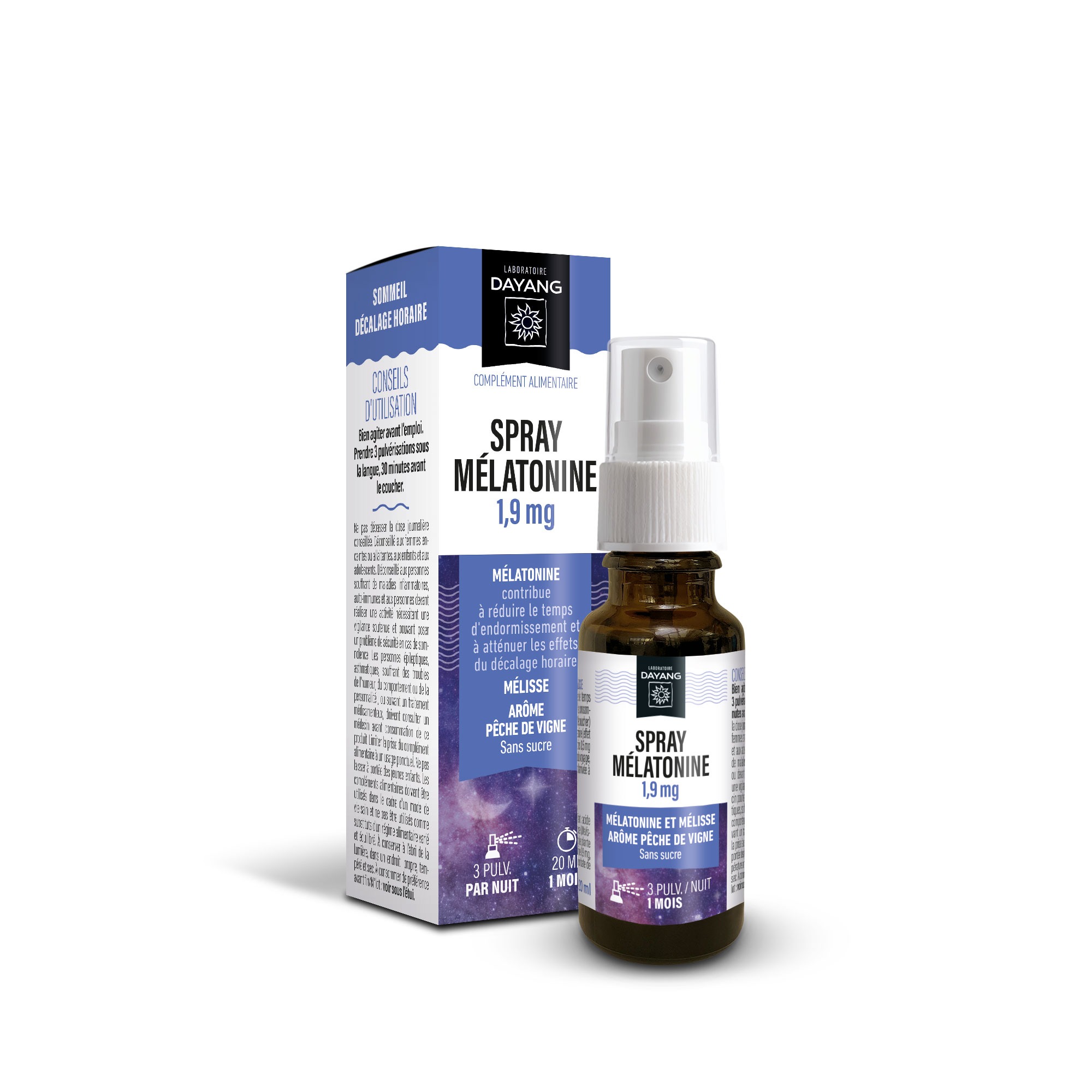 Spray mélatonine 1,9 mg